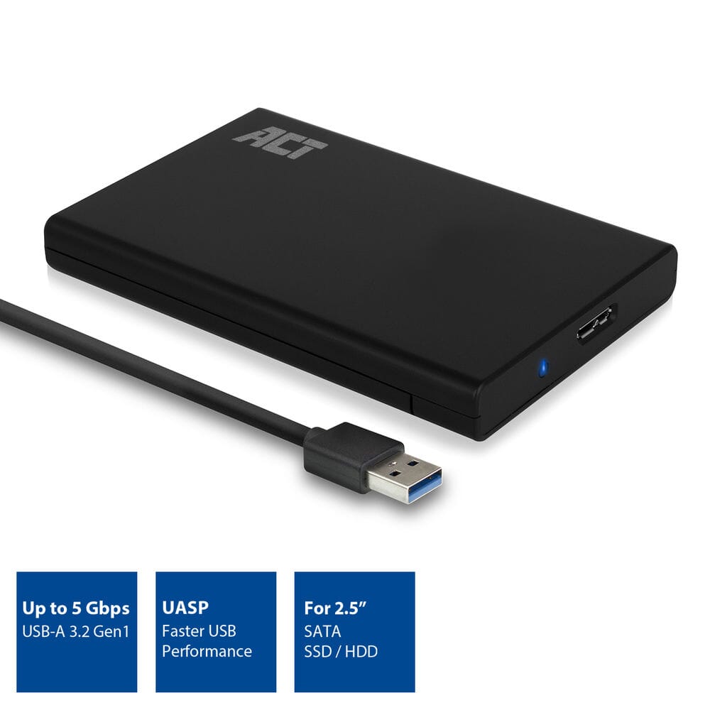 ACT 2,5 inch SATA harde schijf behuizing USB 3.2 Gen1