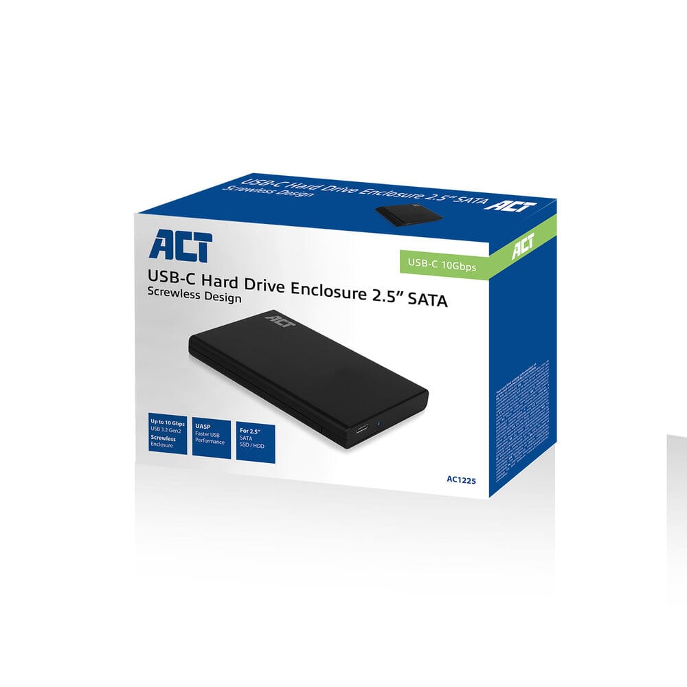 ACT 2.5 inch SATA harde schijf behuizing USB-C 3.2 Gen2