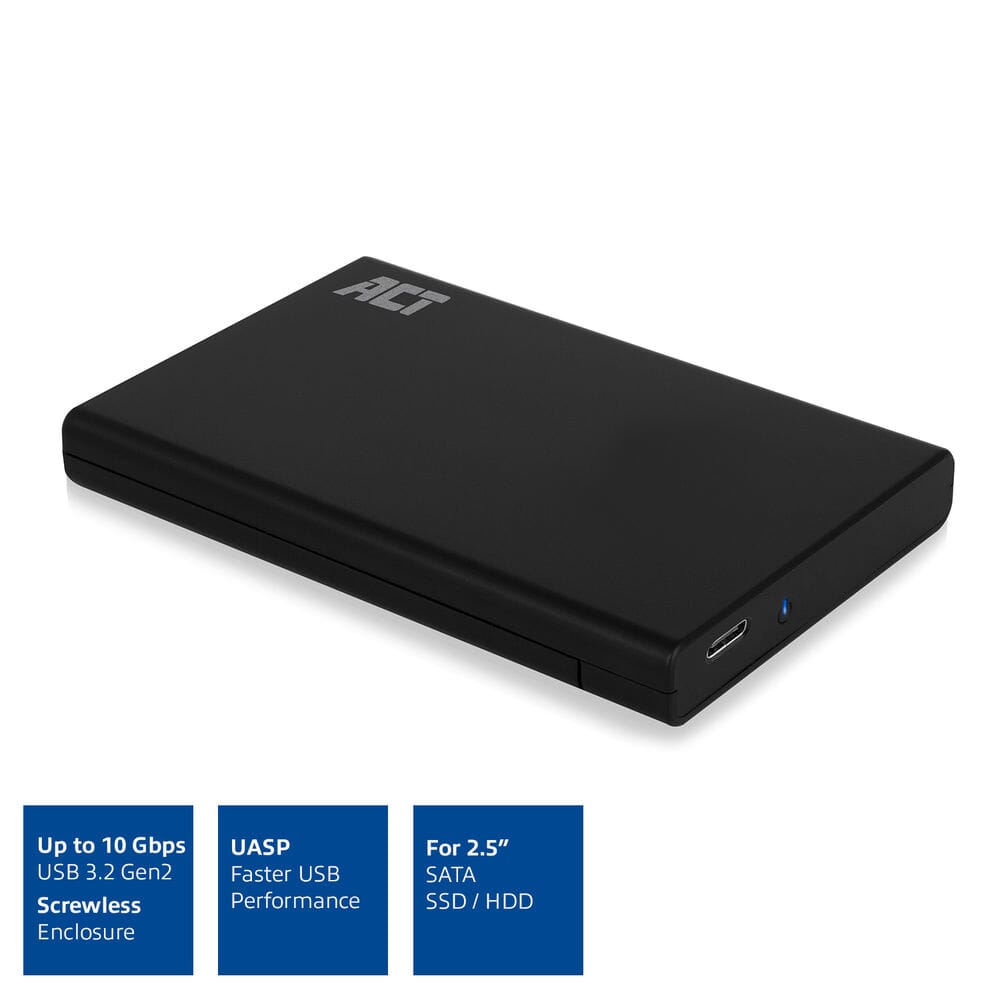 ACT 2.5 inch SATA harde schijf behuizing USB-C 3.2 Gen2