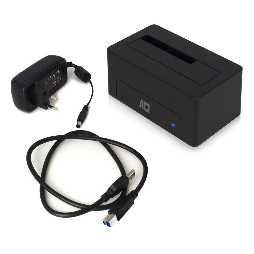 ACT 2,5 Zoll und 3,5 Zoll SATA Festplattendock USB 3.2 Gen1