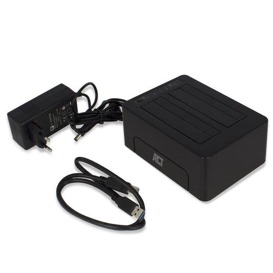 ACT 2,5 en 3,5 inch SATA Dual harde schijf dock USB 3.2 Gen1