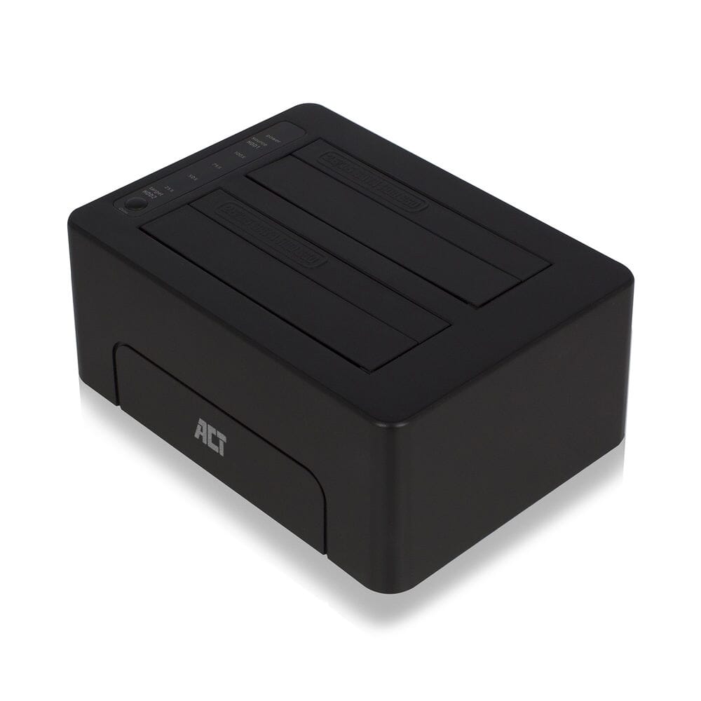 ACT 2,5 en 3,5 inch SATA Dual harde schijf dock USB 3.2 Gen1