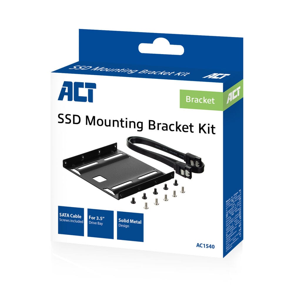 ACT 2,5 Zoll auf 3,5 Zoll HDD/SSD-Halterung inkl. SATA-Kabel