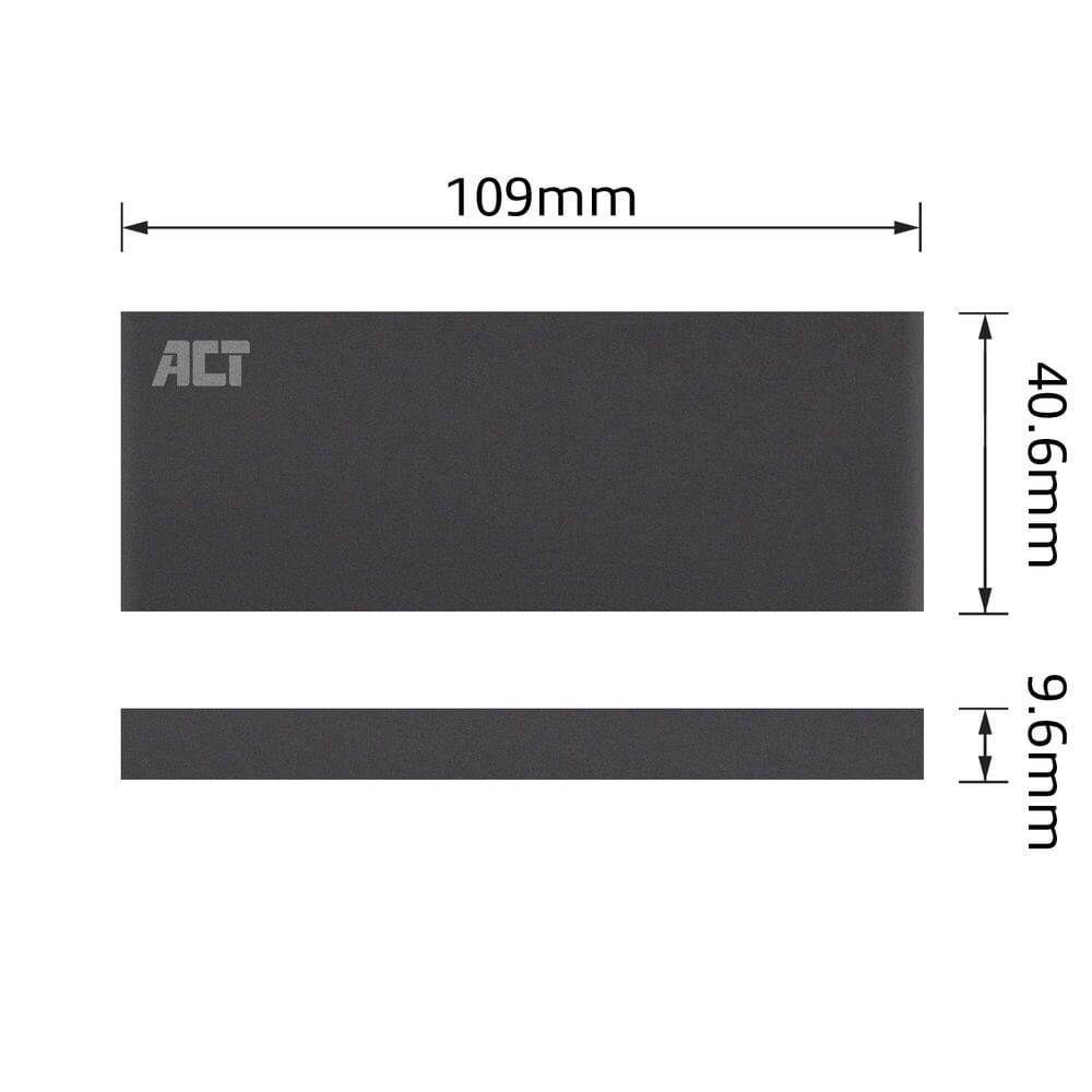 ACT M.2 SATA SSD behuizing, USB 3.2 Gen1