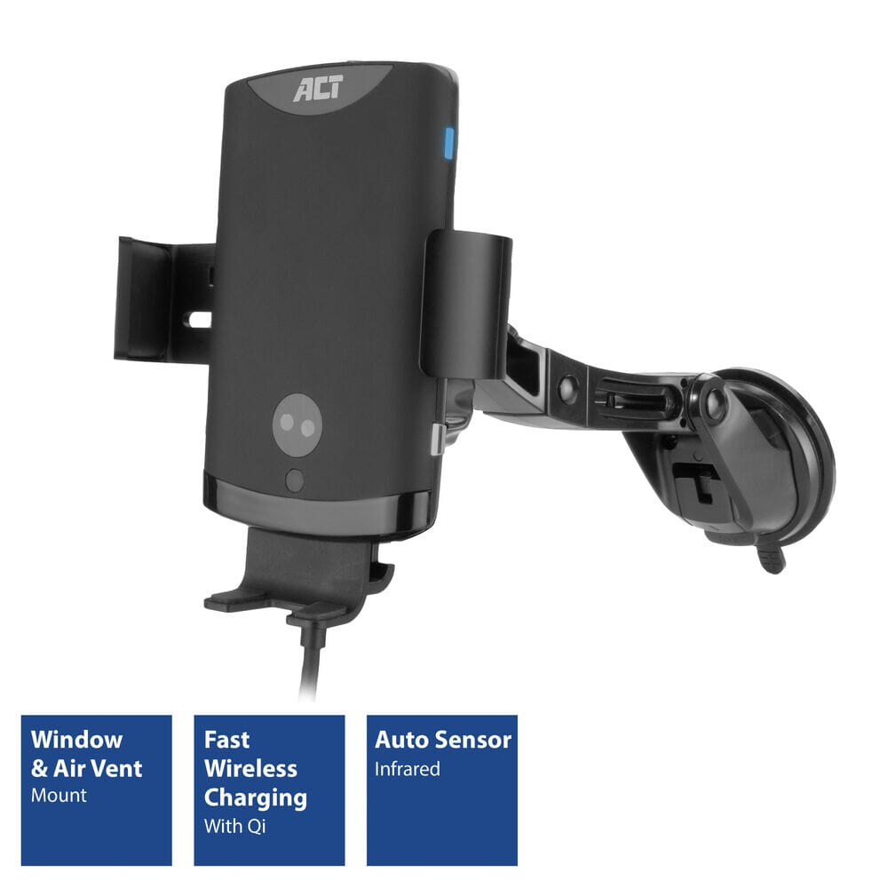 ACT Automatische smartphonehouder draadloze snellaadfunctie