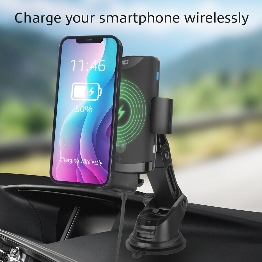 ACT Automatische smartphonehouder draadloze snellaadfunctie