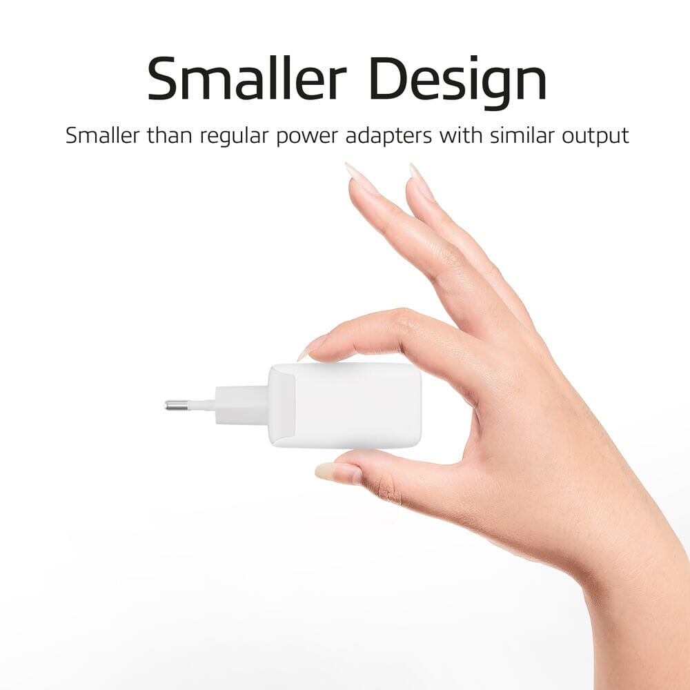 ACT USB-C Lader 65W 2-poorts PD PPS en GaNFast