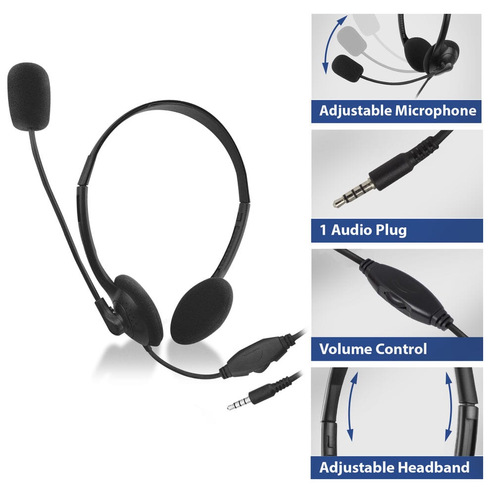 ACT Headset met 3,5mm audio-aansluiting