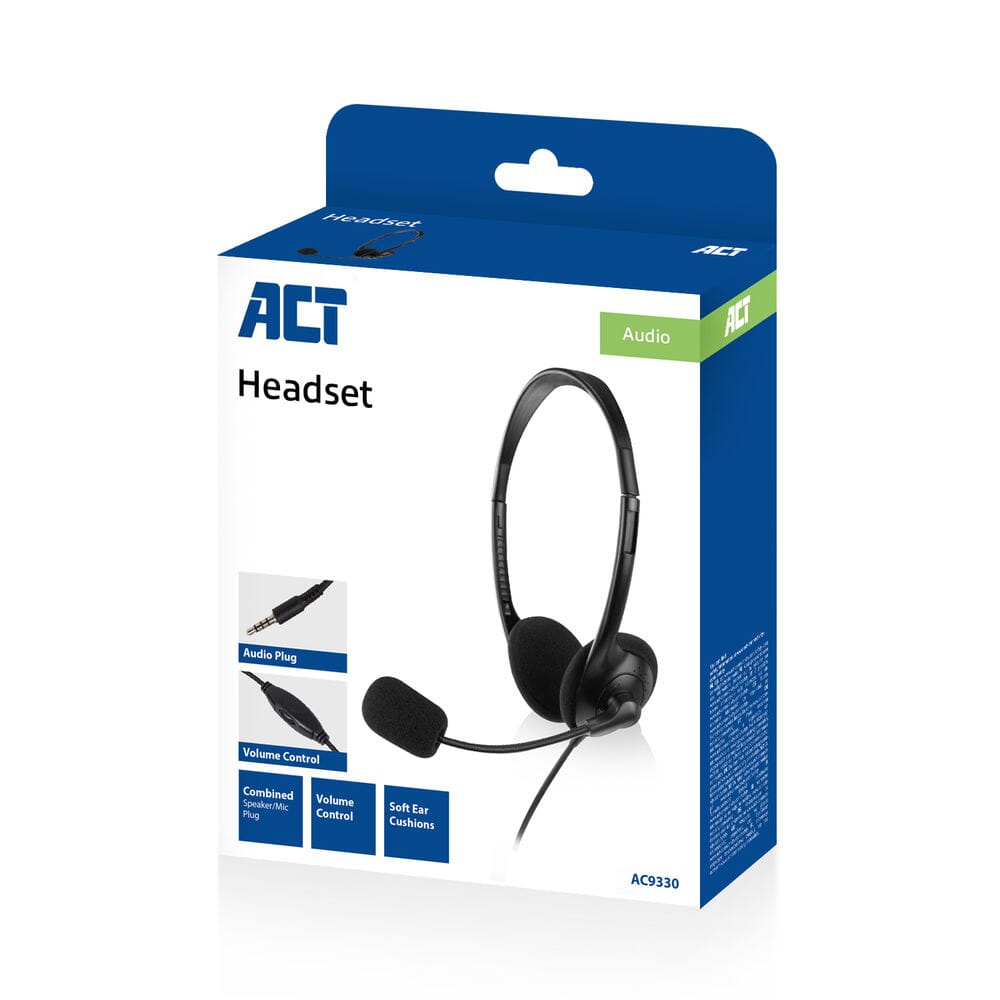 ACT Headset met 3,5mm audio-aansluiting