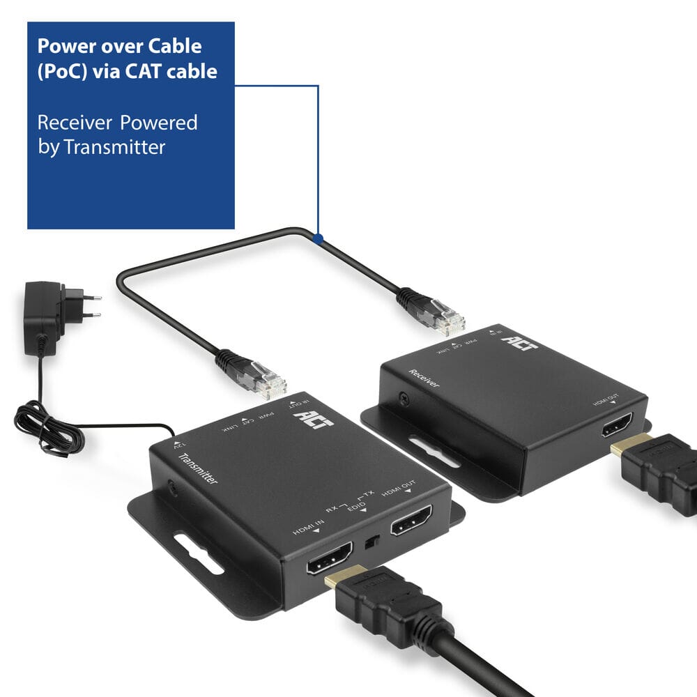 ACT 4K HDMI 1.4 Extender-Set über CAT6 UTP mit IR 40 m
