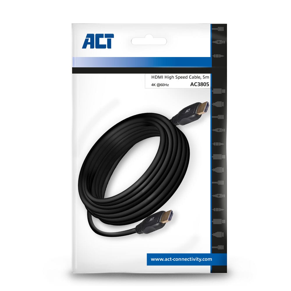 ACT 5 meter HDMI High Speed video kabel v1.4 male - male