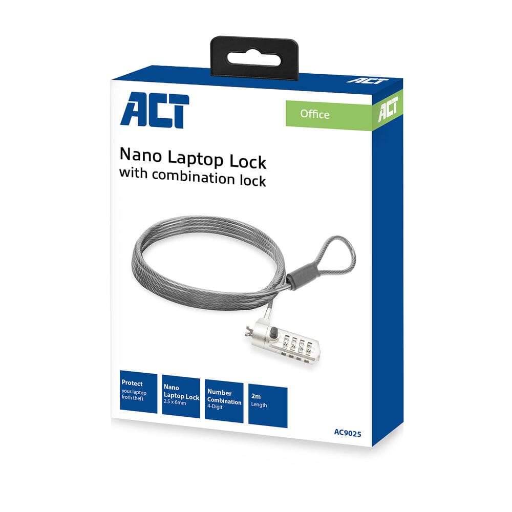 ACT Nano laptopslot met cijfercode