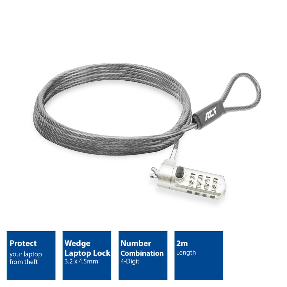 ACT Wedge laptopslot met cijfercode