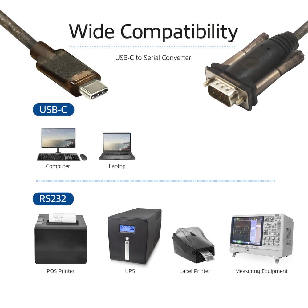 ACT USB-C naar Serieel Adapter
