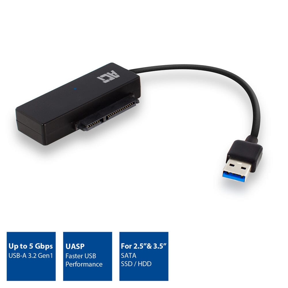 ACT 2,5 inch en 3,5 inch SATA HDD SSD naar USB 3.2 Gen1