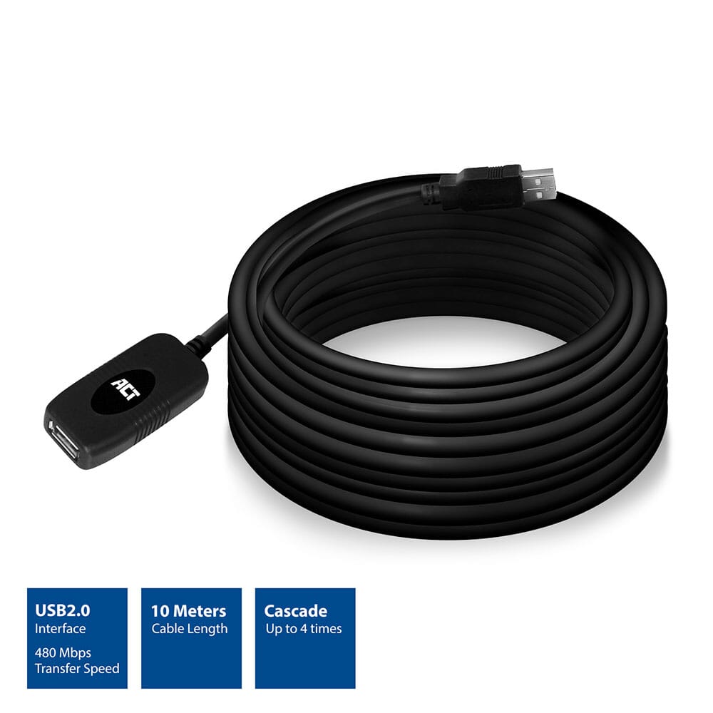 ACT USB 2.0 booster, 10 meter