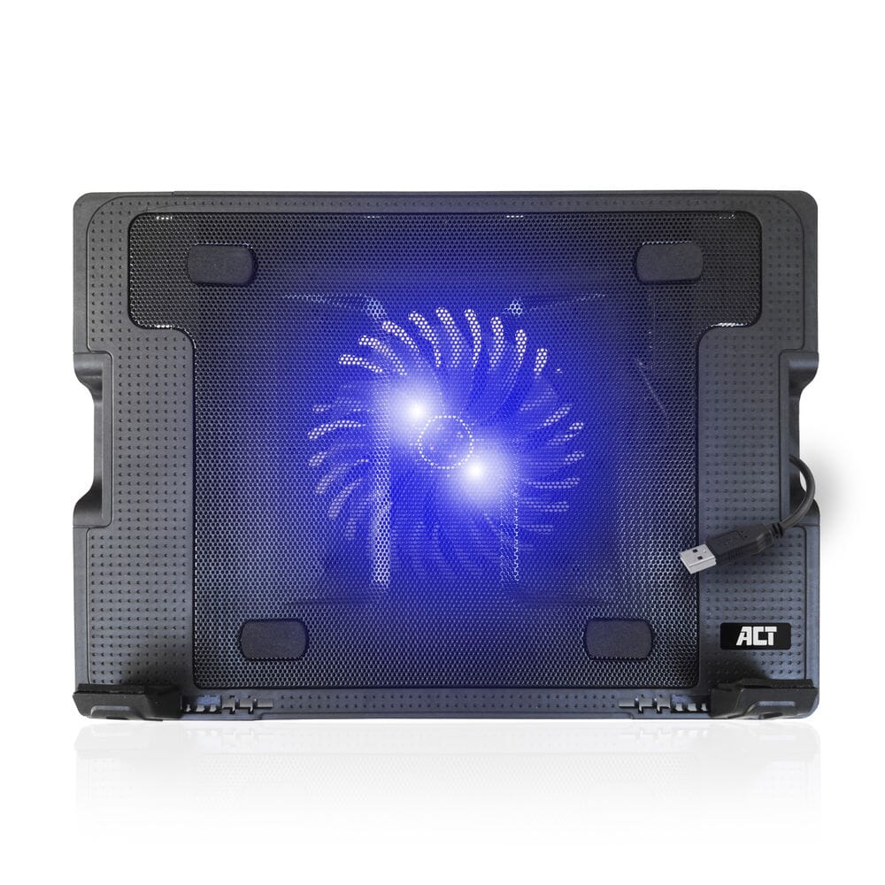 ACT Laptopstandaard verstelbaar in 5 standen, 2-poorts hub