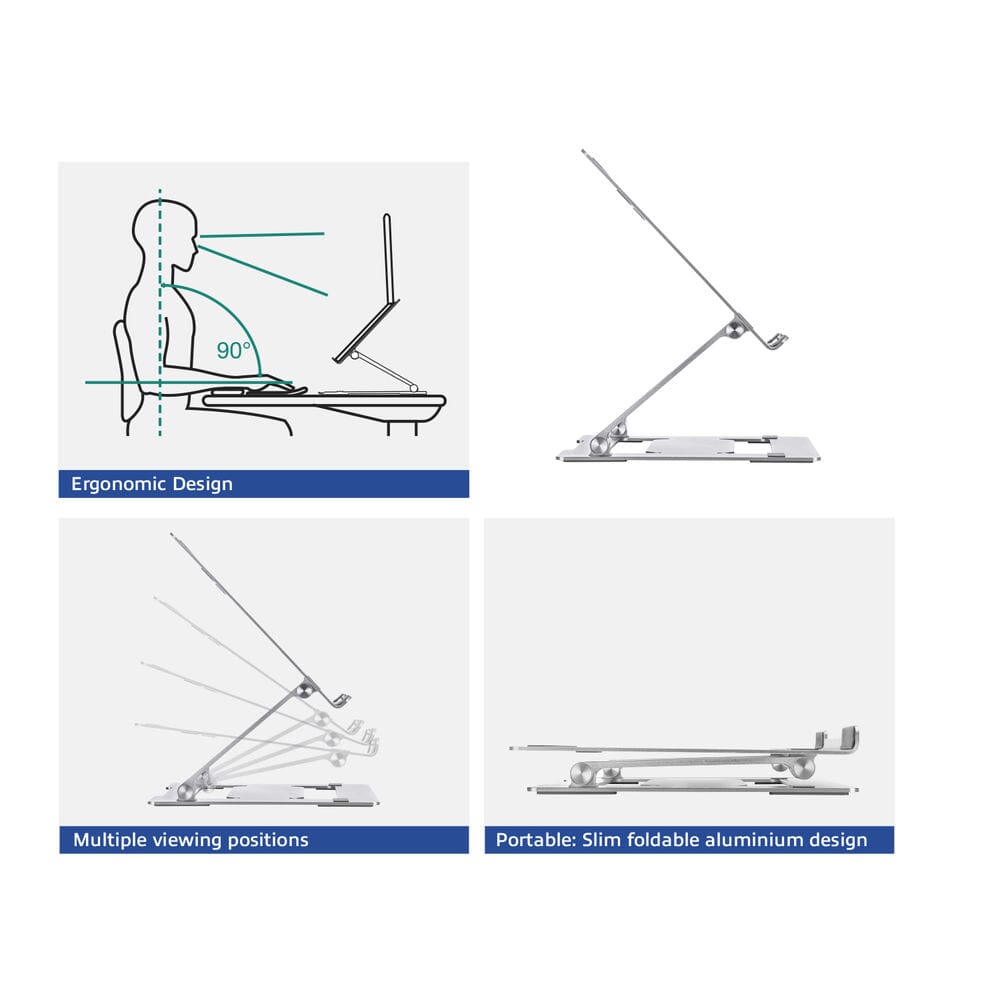ACT Laptopstandaard aluminium opvouwbaar