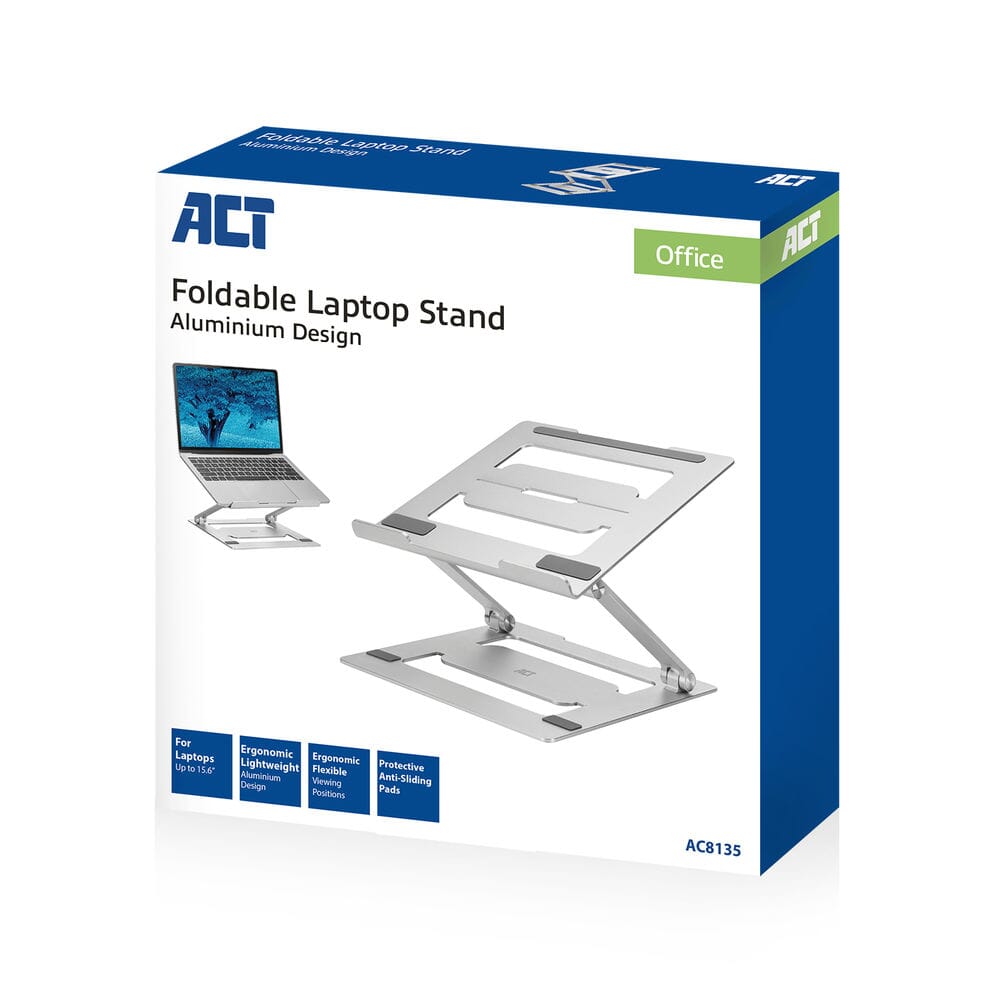 ACT Laptopstandaard aluminium opvouwbaar