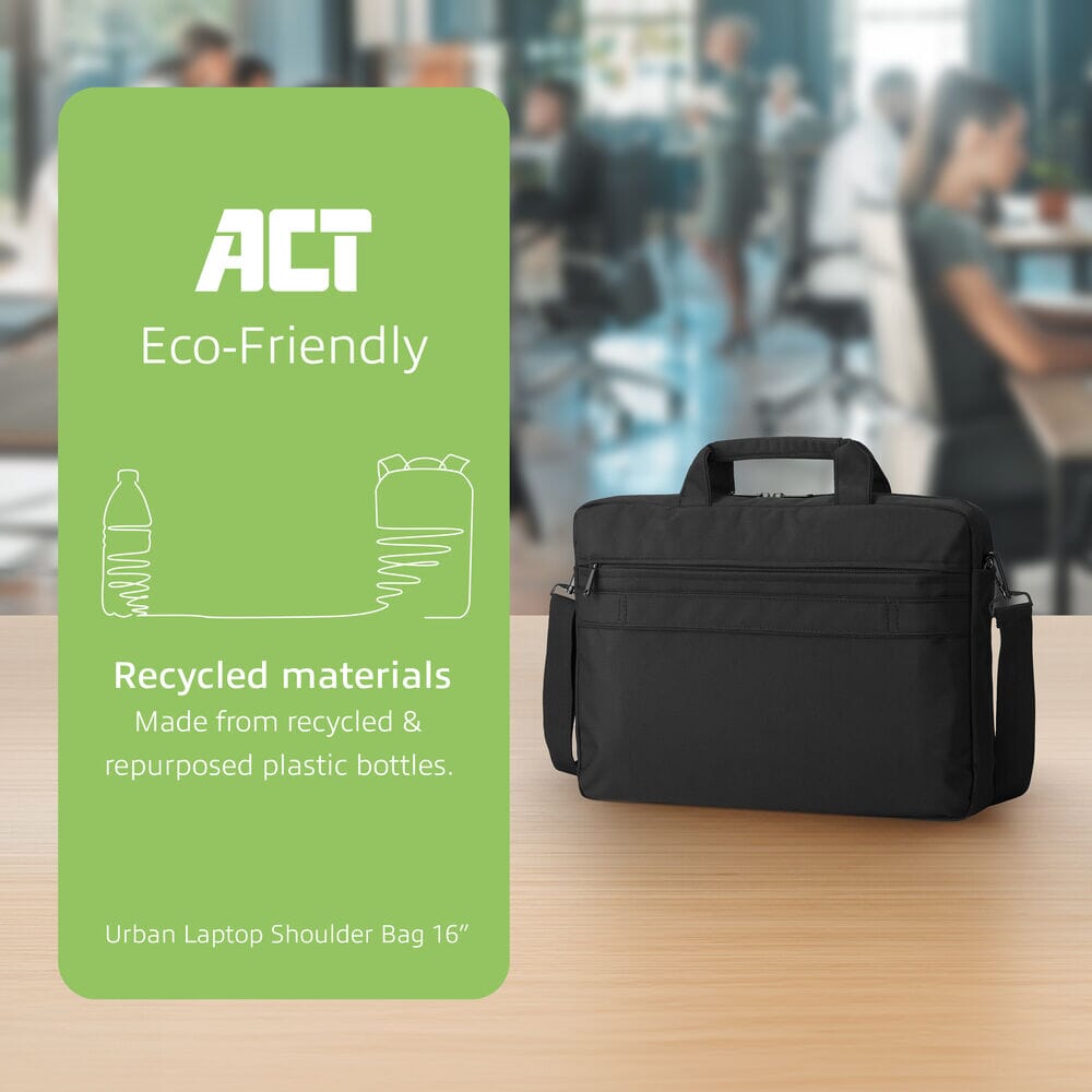 ACT Urban schoudertas voor laptops tot 16 inch