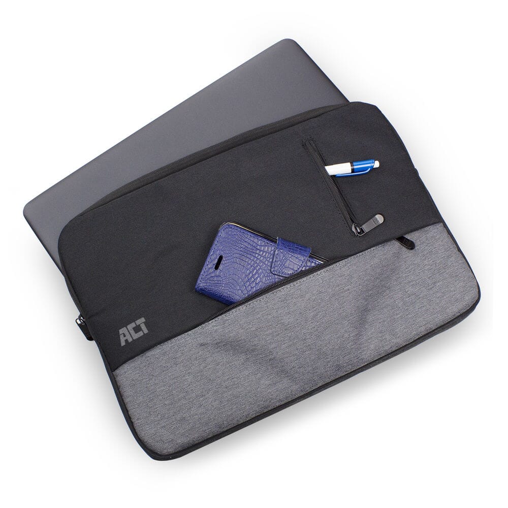 ACT Urban, laptop sleeve 14.1 inch, zwart/grijs