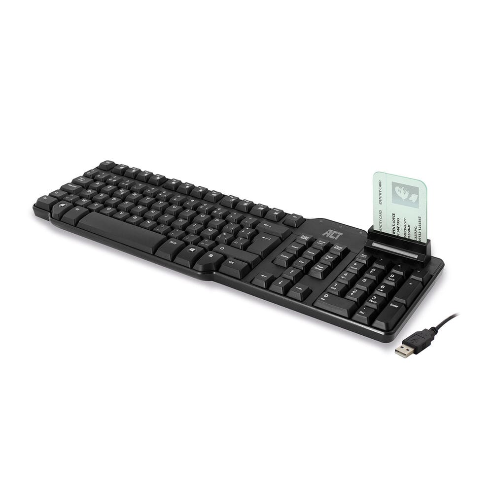 ACT Bekabeld toetsenbord Smartcard lezer (Azerty/BE layout)