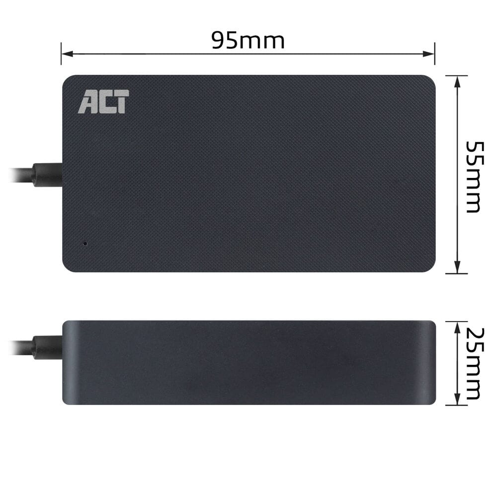 ACT USB-C-Laptop-Ladegerät mit Power Delivery Profilen 65W