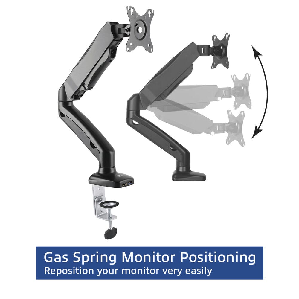 ACT Monitorarm office met gasveer, 1 scherm