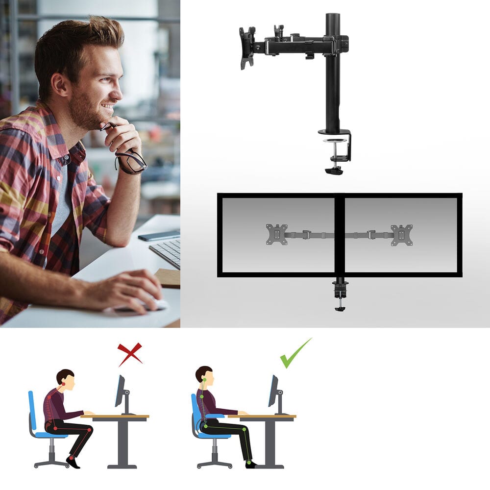 ACT Monitorarm office solid pro, 2 schermen