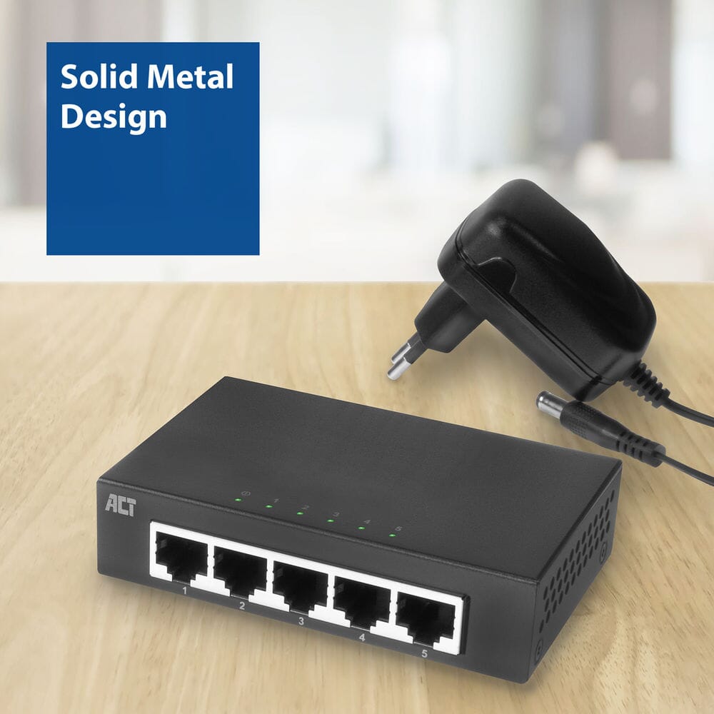 ACT 5-Port Gigabit Ethernet Netzwerk-Switch