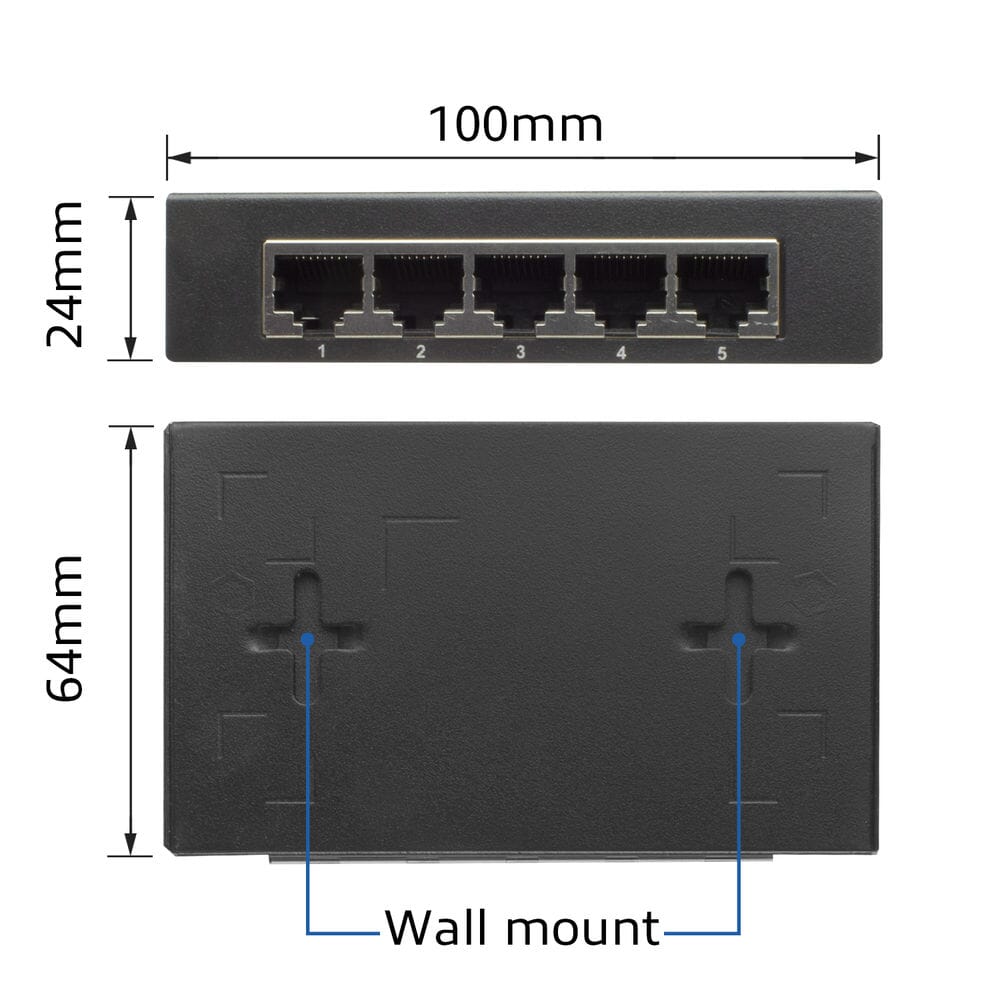 ACT 5-Port Gigabit Ethernet Netzwerk-Switch