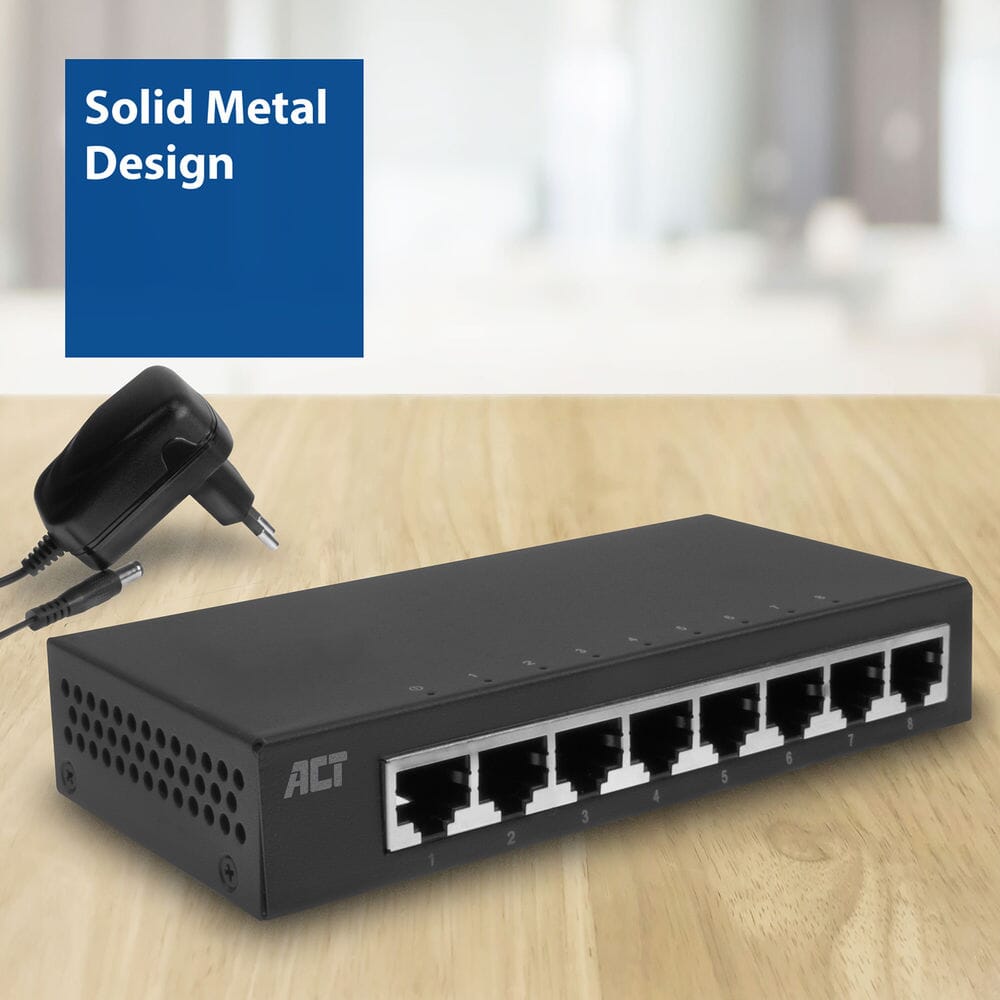 ACT 8-Port Gigabit Ethernet Netzwerk-Switch