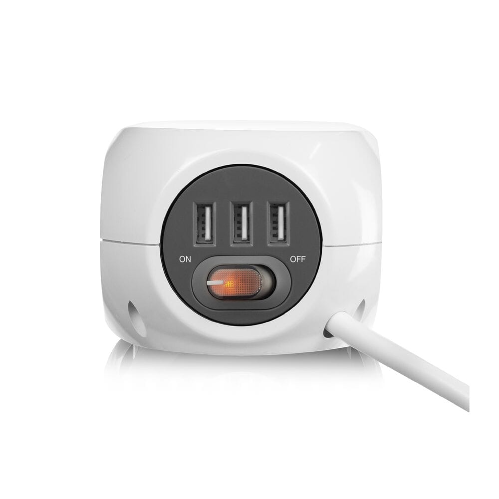 ACT Vierkante stekkerdoos (PDU) met 3 sockets type F 1,5m