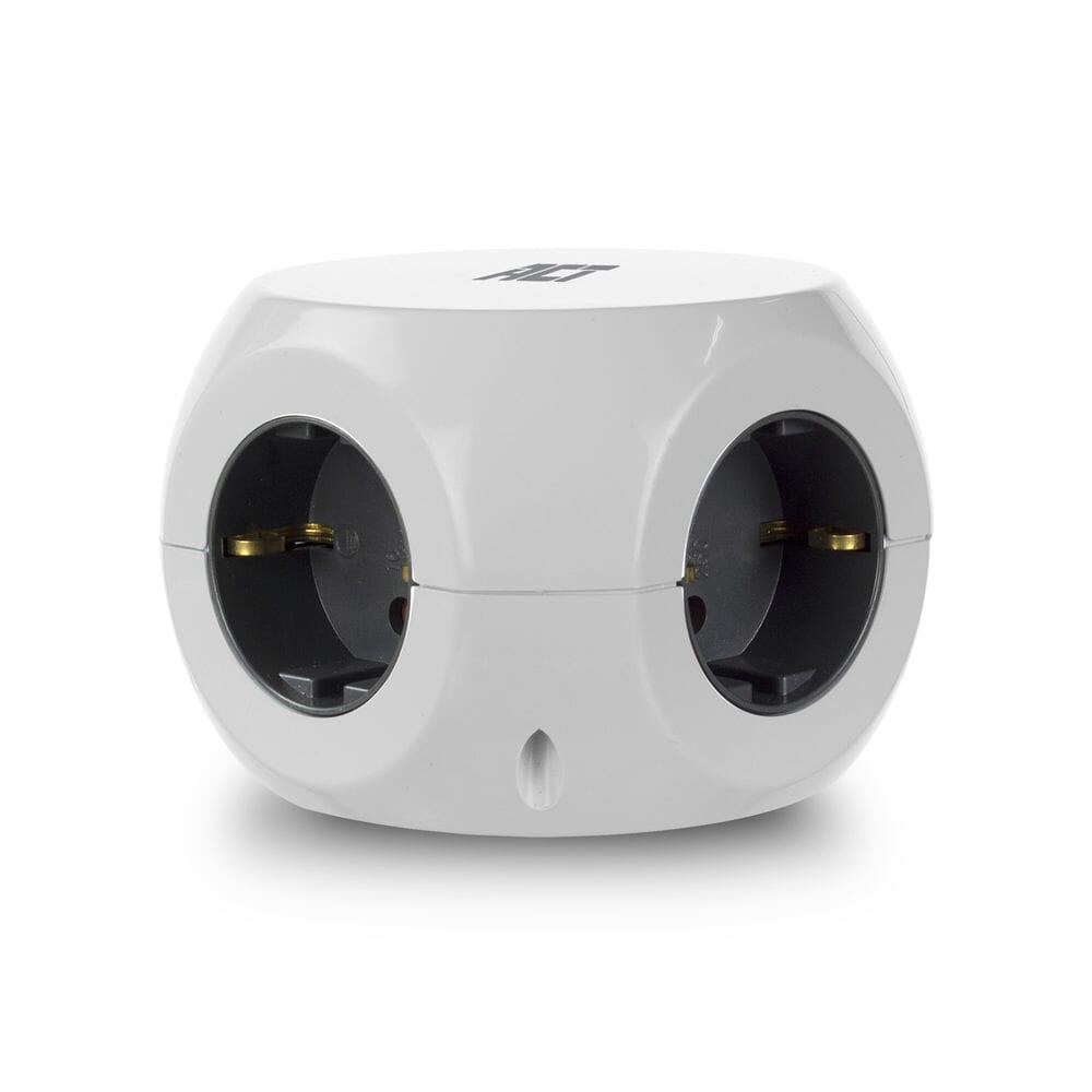 ACT Stekkerdoos met USB-C/A-poorten, 3 sockets, 1,5m, wit