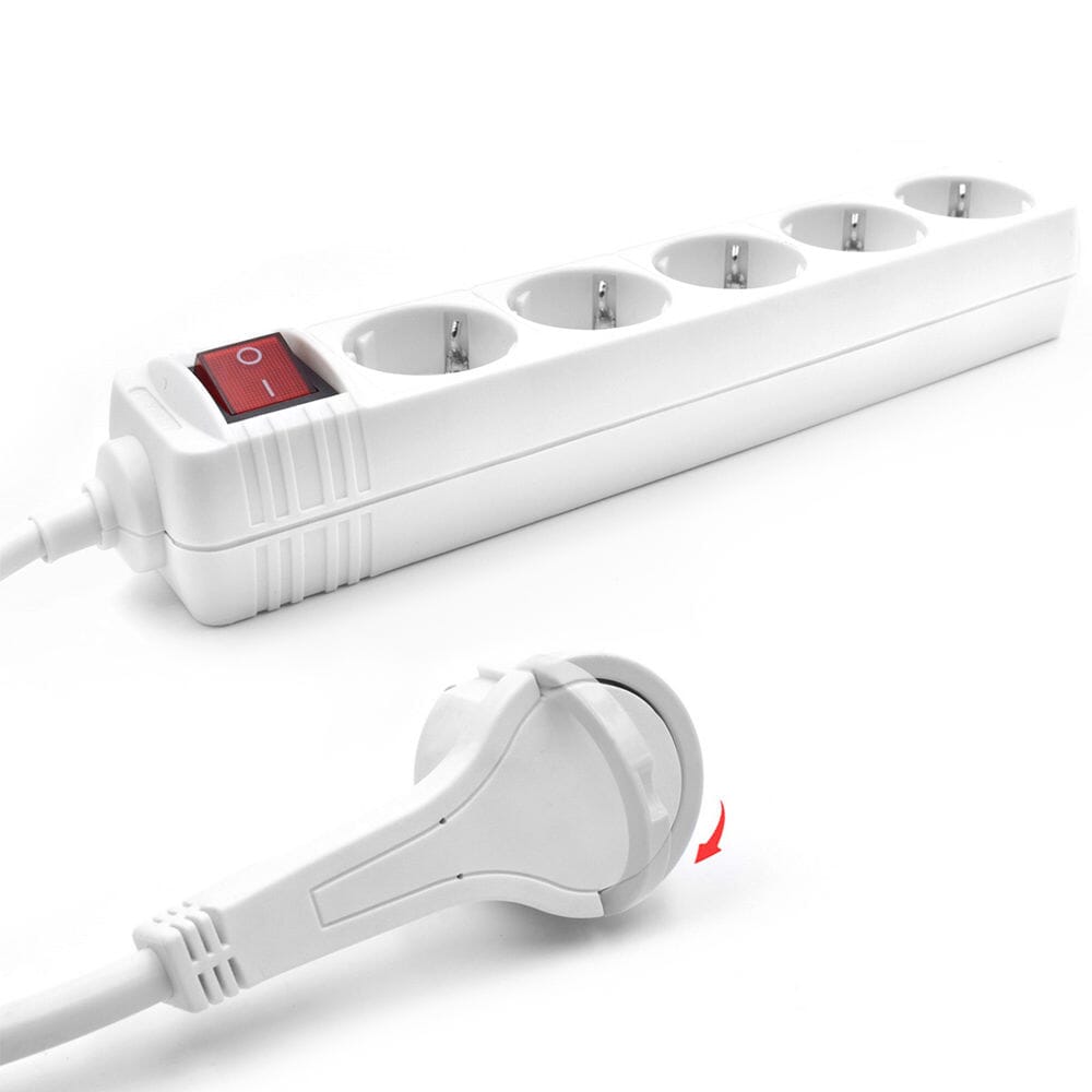 ACT Stekkerdoos 5 sockets, 1,5 m