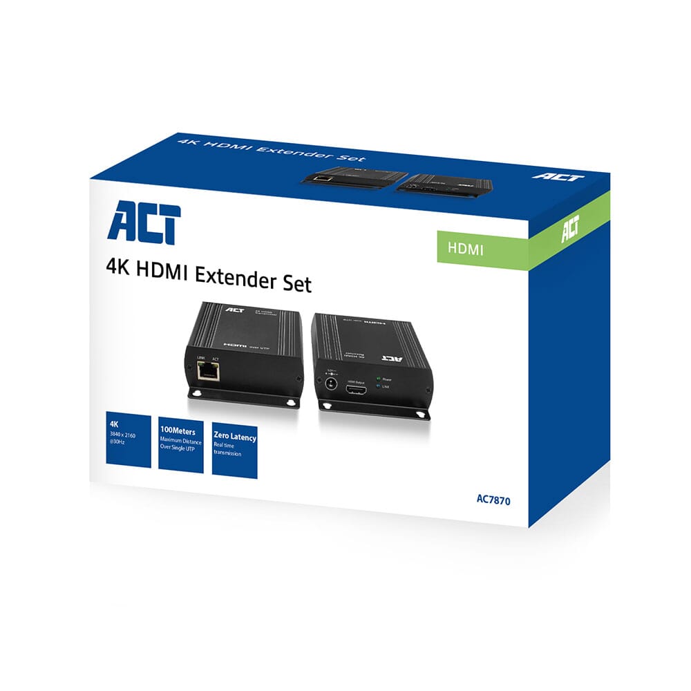 ACT HDMI über CAT5e Extender Set bis zu 100 Meter