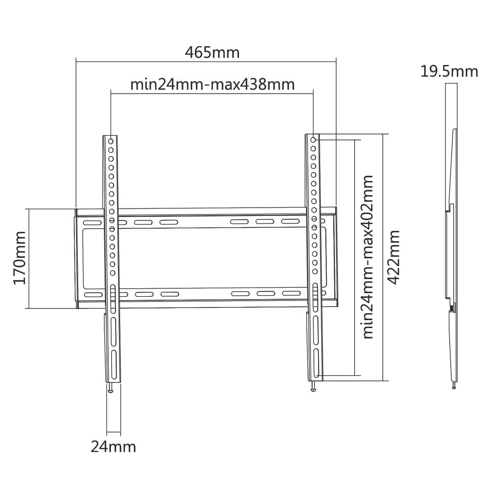 ACT TV wandsteun, 32 inch tot 55 inch , VESA