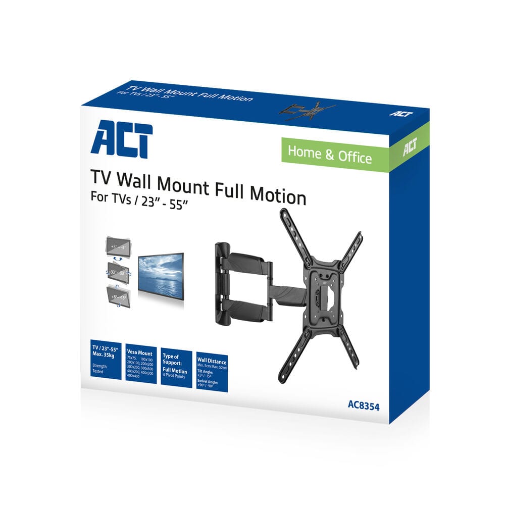 ACT Full motion TV/monitor wandsteun 23 tot 55 inch VESA