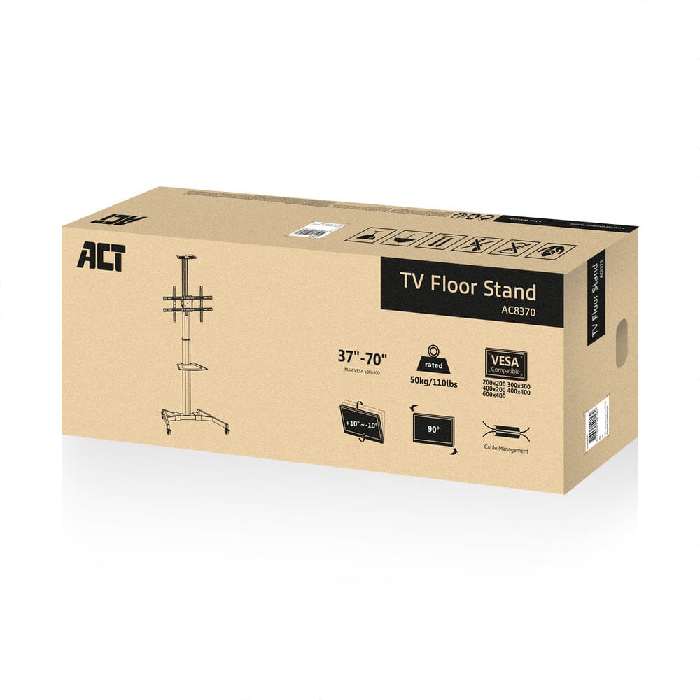 ACT TV- und Monitor-Bodenständer, bis zu 70 Zoll, VESA