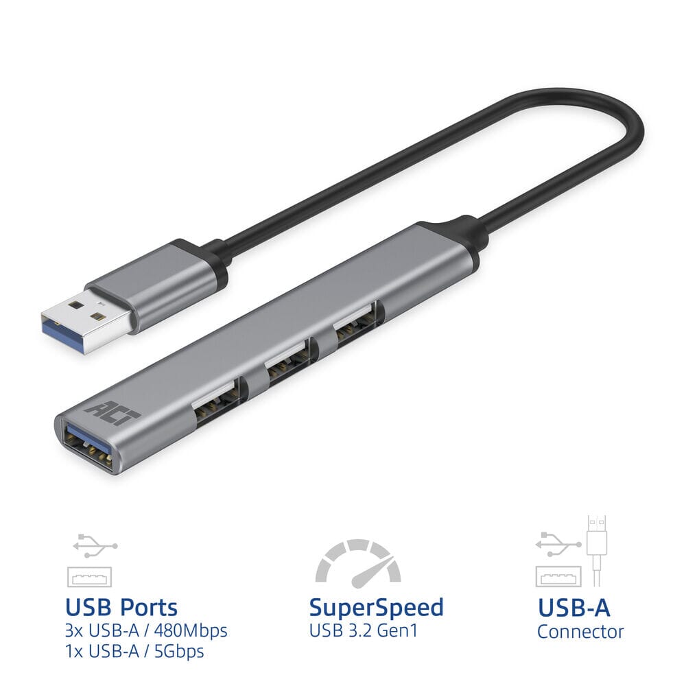 USB-A hub 3.0, 4 port USB-A