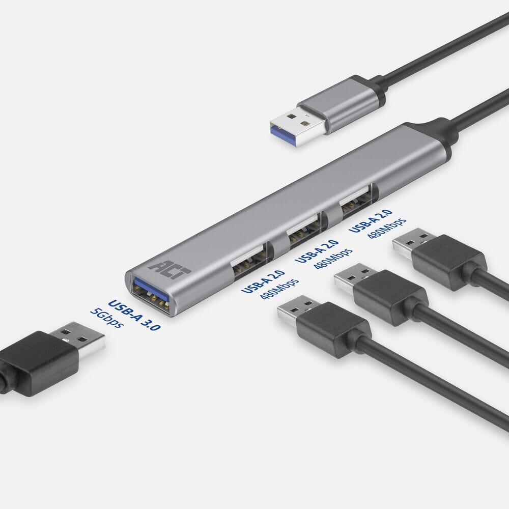 USB-A hub 3.0, 4 port USB-A