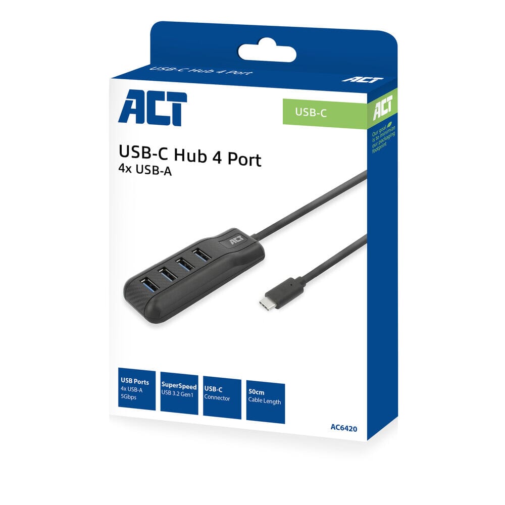 USB-C hub 3.0, 4 port USB-A