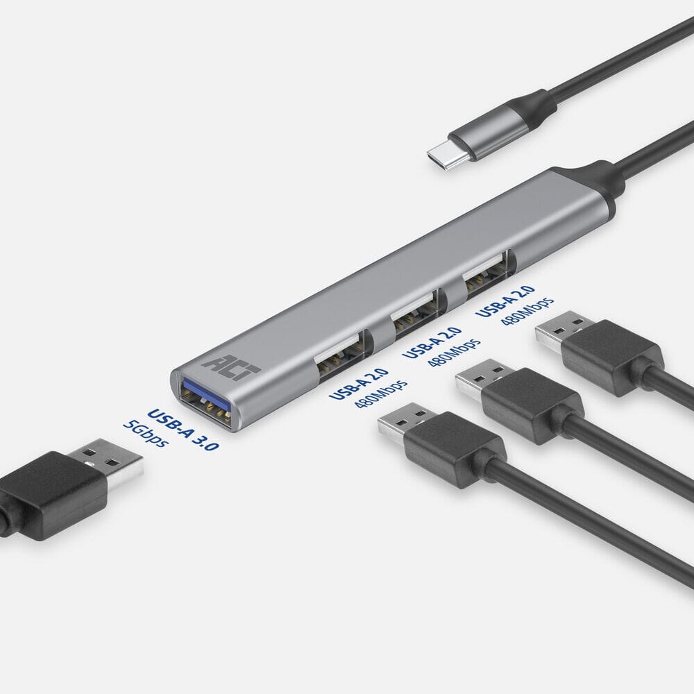 USB-C hub 3.0, 4 port USB-A