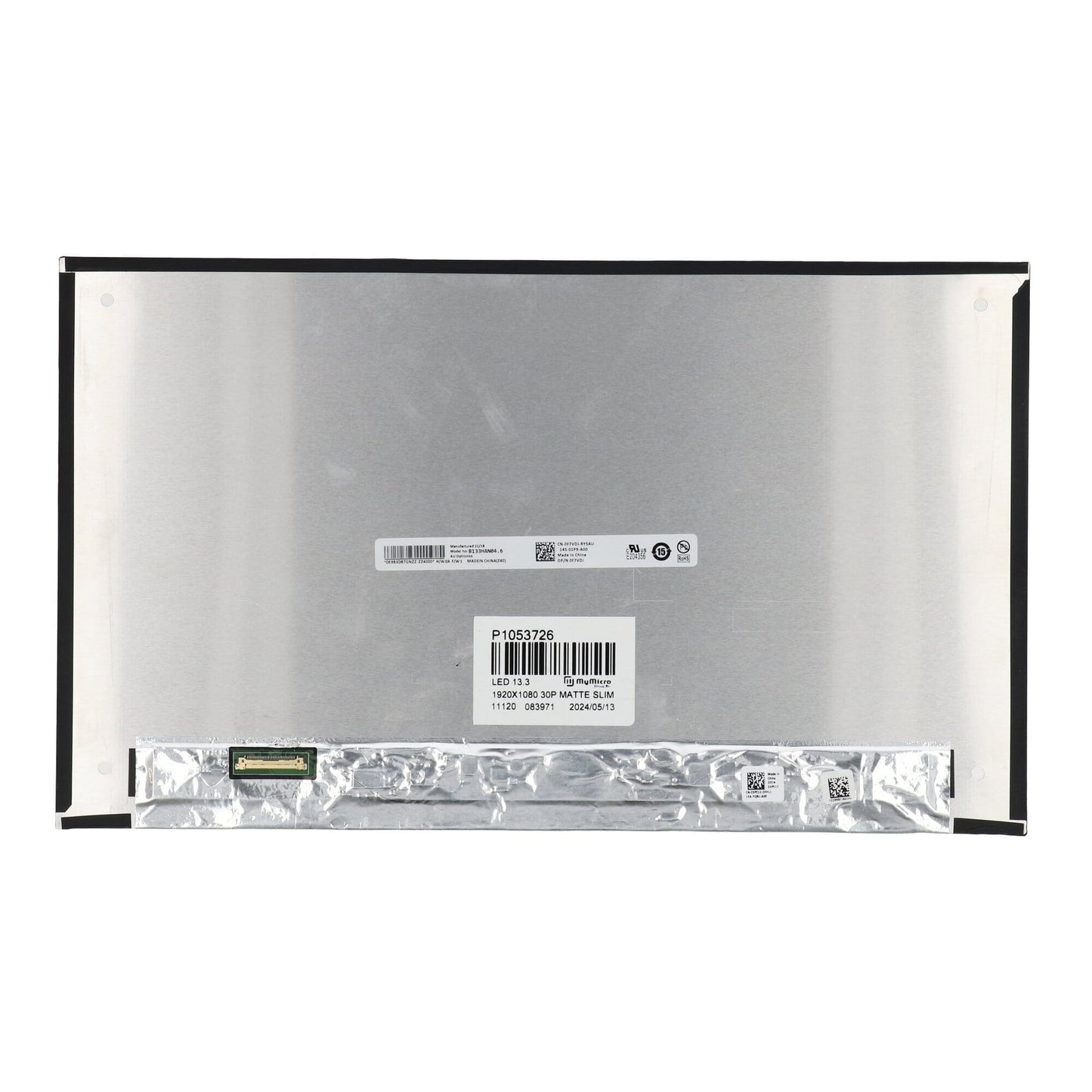 Écran LCD 13,3 pouces 1920x1080 Mat 30 broches eDP, IPS