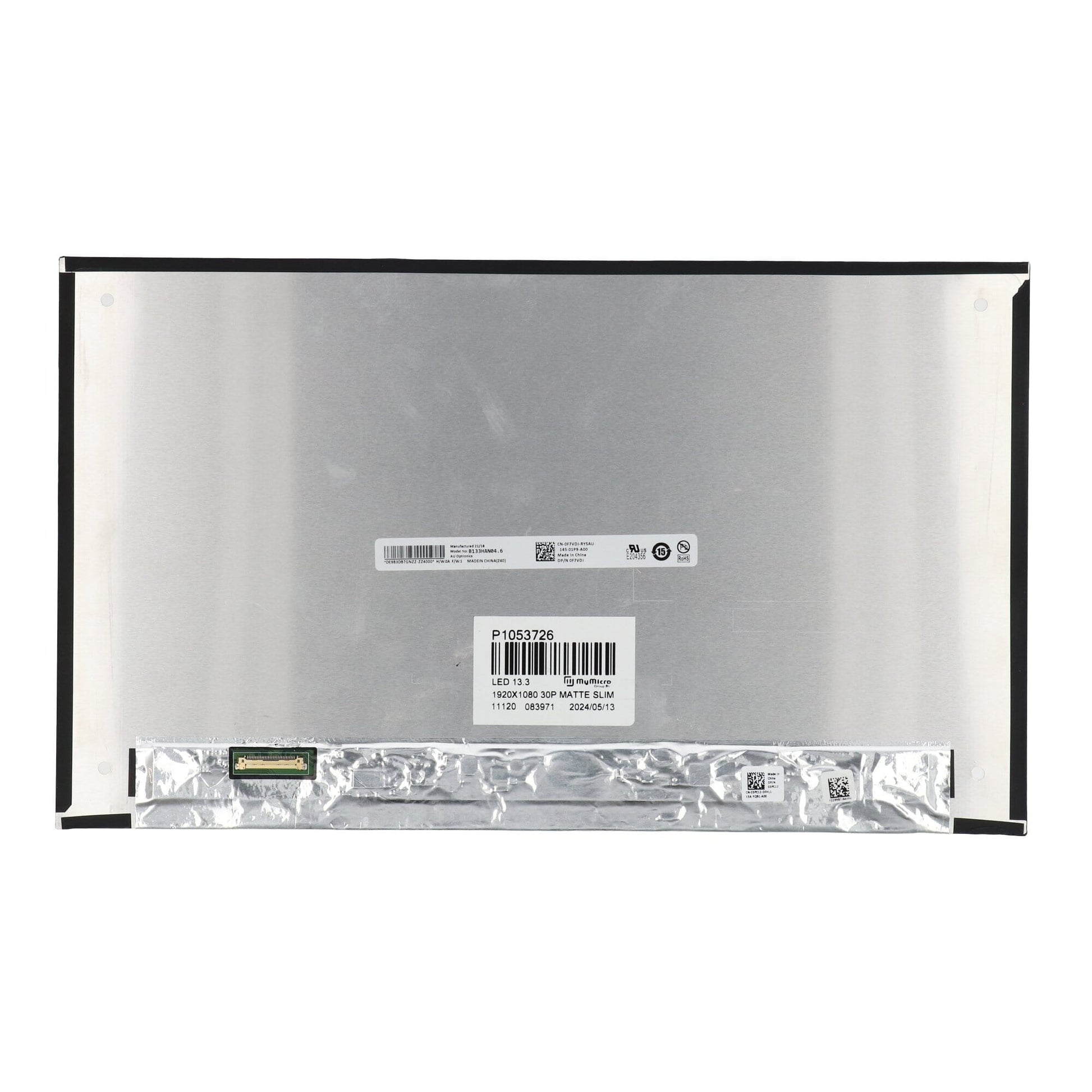 13.3 Inch LCD Scherm 1920x1080 Mat 30Pin eDP, IPS
