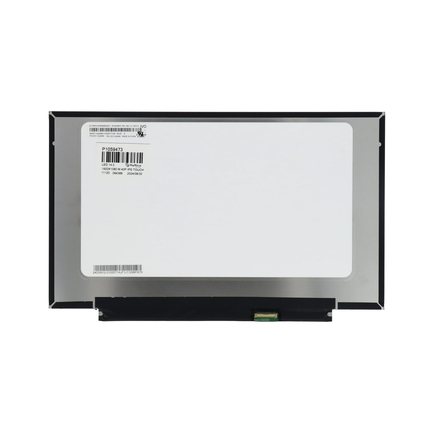 14.0 inch LCD Scherm 1920x1080 Mat, 40Pin 20mm, IPS, Touch