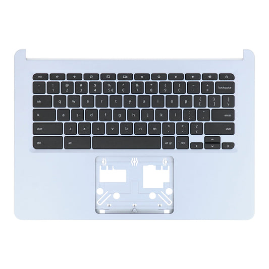 Clavier d'ordinateur portable Acer Qwerty US + capot supérieur - Argent