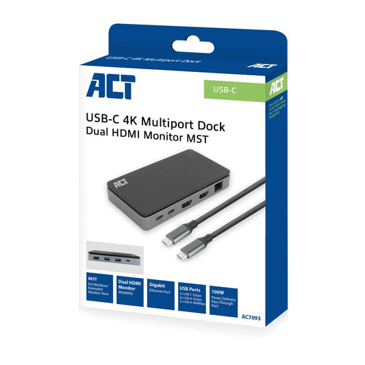ACT USB-C 4K MST Dockingstation