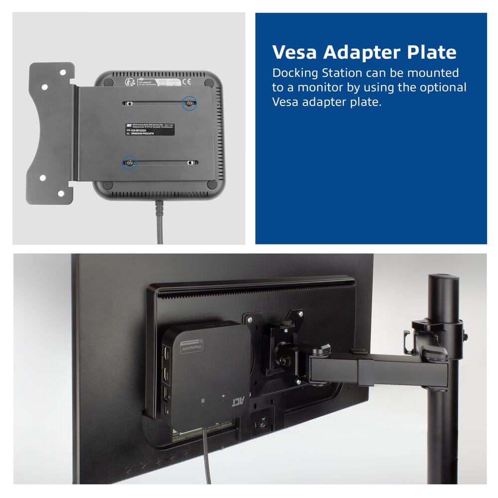 ACT VESA adapter plate for the AC7150 docking station