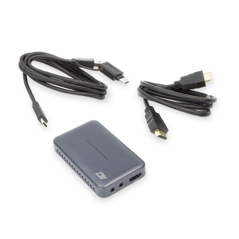ACT USB-C Video Capture Card, HDMI 4K@60Hz PT, 4K@30Hz Aufnahme